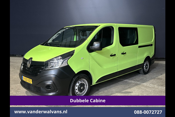 Renault Trafic 1.6 dCi L2H1 Dubbele Cabine Euro6 2x Zijdeur | Airco | 6-zits | Navigatie | Cruiscontrol Trekhaak, Bijrijdersbank, Parkeersensoren
