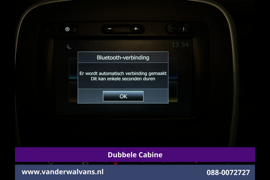 Renault Trafic 1.6 dCi L2H1 Dubbele Cabine Euro6 2x Zijdeur | Airco | 6-zits | Navigatie | Cruiscontrol Trekhaak, Bijrijdersbank, Parkeersensoren