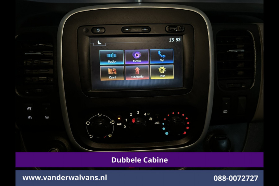Renault Trafic 1.6 dCi L2H1 Dubbele Cabine Euro6 2x Zijdeur | Airco | 6-zits | Navigatie | Cruiscontrol Trekhaak, Bijrijdersbank, Parkeersensoren