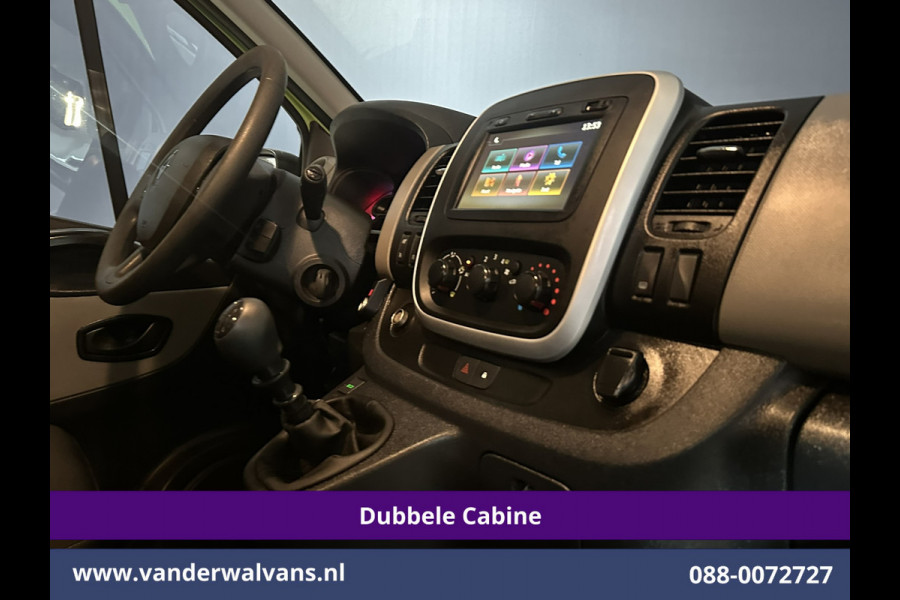 Renault Trafic 1.6 dCi L2H1 Dubbele Cabine Euro6 2x Zijdeur | Airco | 6-zits | Navigatie | Cruiscontrol Trekhaak, Bijrijdersbank, Parkeersensoren