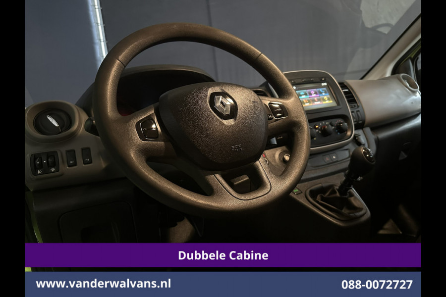 Renault Trafic 1.6 dCi L2H1 Dubbele Cabine Euro6 2x Zijdeur | Airco | 6-zits | Navigatie | Cruiscontrol Trekhaak, Bijrijdersbank, Parkeersensoren