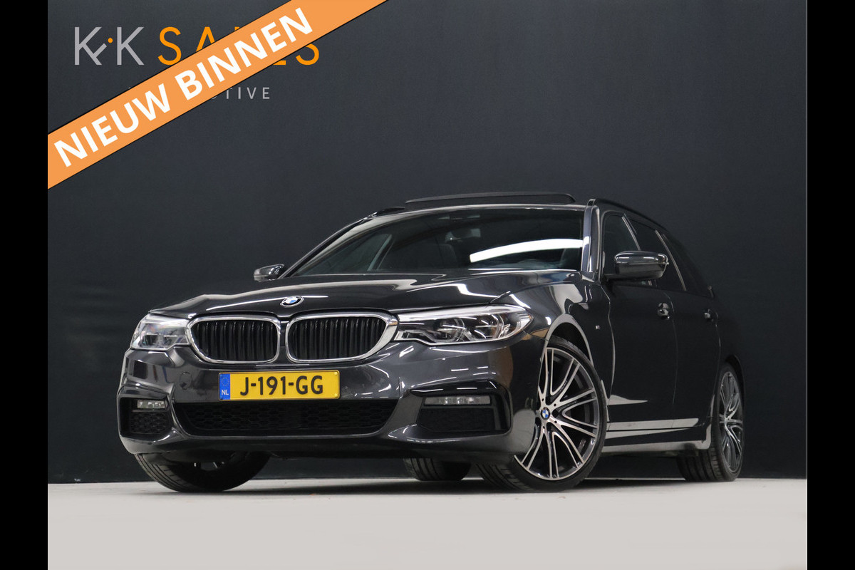 BMW 5 Serie Touring 520i M Sport [SCHUIFKANTELDAK, TREKHAAK, CAMERA, AUTOMATISCHE STOELEN, CRUISE CONTROL, HUD, APPLE CARPLAY, ANDROID AUTO, STOELVERWARMING, AUTO AIRCO, NAVI, NIEUWSTAAT]
