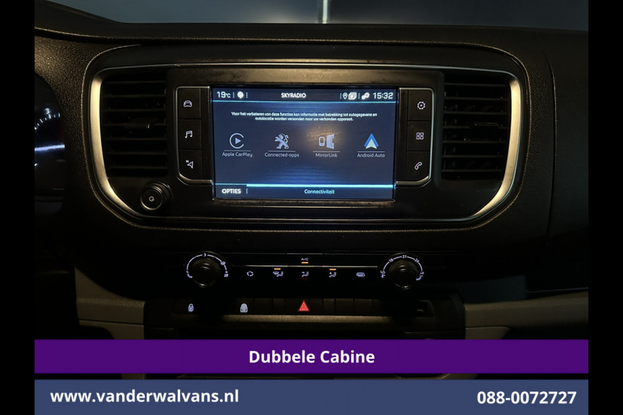 Peugeot Expert 2.0 BlueHDI 123pk L3H1 Dubbele Cabine Euro6 Airco | 6-Zits | Navigatie | 2500kg Trekhaak Apple Carplay, Android Auto, Cruiscontrol, Parkeersensoren, Bijrijdersbank