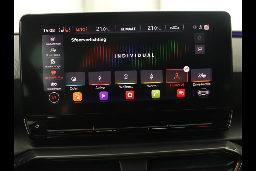 CUPRA Leon 1.4 e-Hybrid VZ | 245pk | Stoel & stuurverwarming | Adaptive cruise | Camera | Carplay | Navigatie | 19'' lichtmetalen velgen | Digital Cockpit | Sportstoelen | PHEV | Plug In