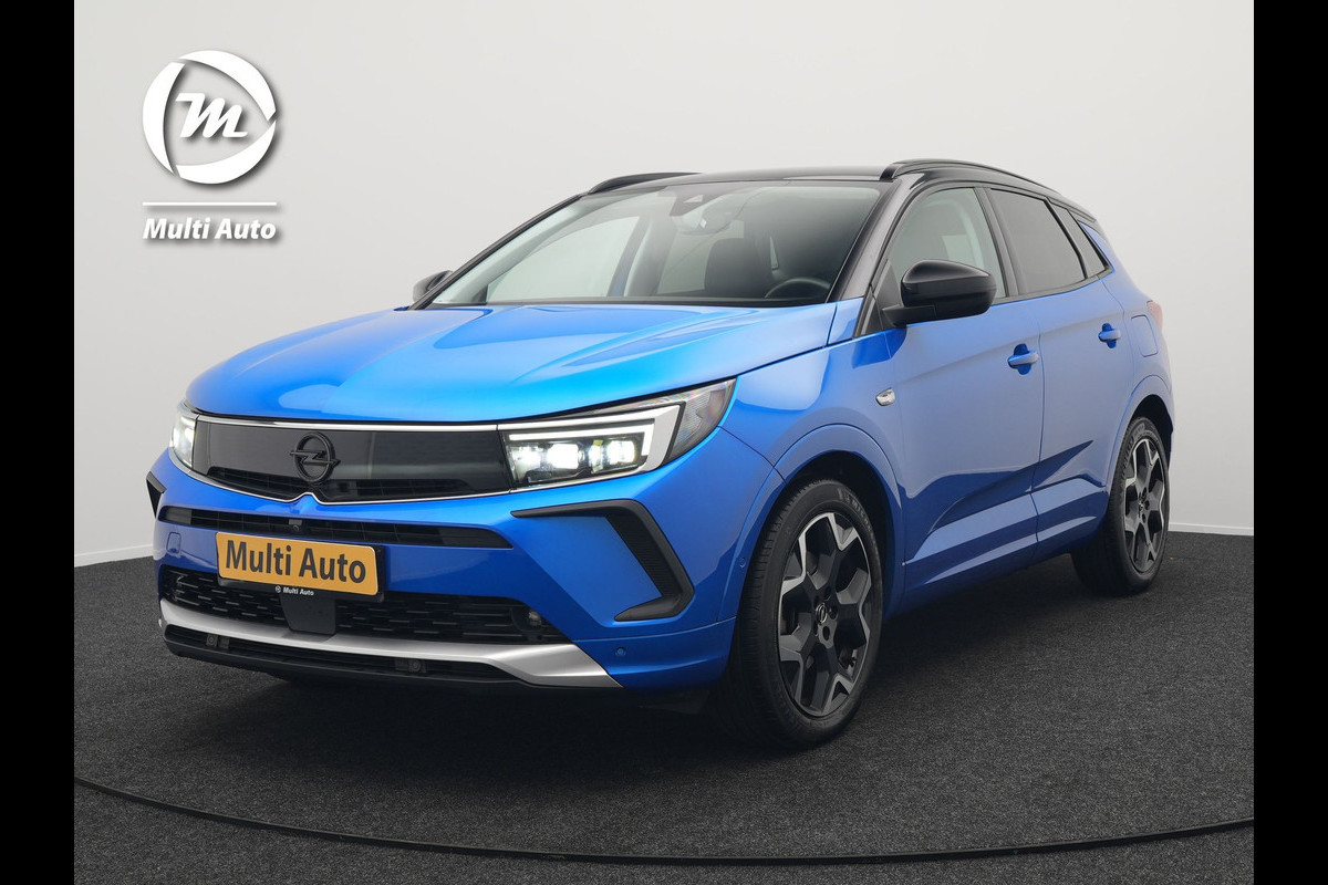 Opel Grandland 1.6 Turbo Ultimate Facelift Plug In Hybrid 224pk Dealer O.H PHEV | Adaptive Cruise | Standkachel | Lederen Sportstoelen Ventilatie & Memory | 360 Camera | Apple Carplay | Blis | Navigatie | Virtual | DAB |
