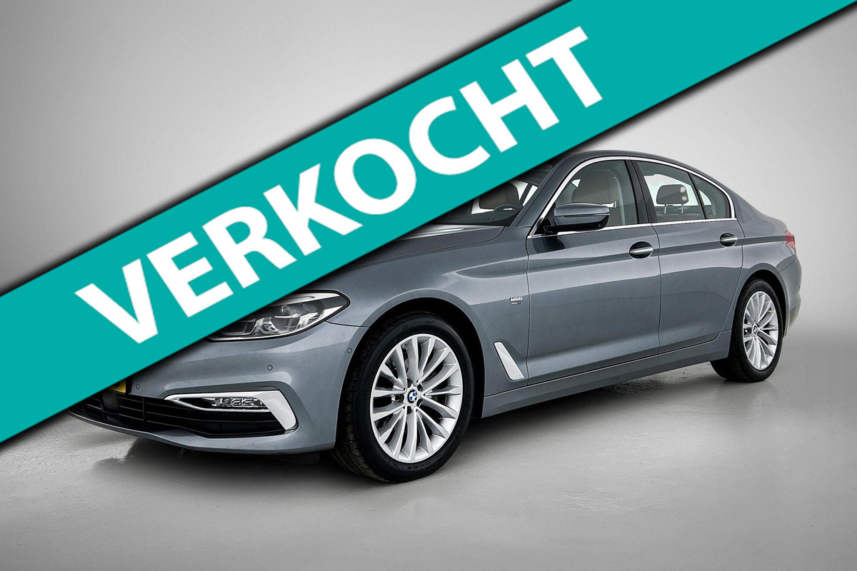 BMW 5 Serie 520d High Executive(NL-auto, Dealer OnderH, Comfort Zetels, Stuur/stoel Verwarming, 360 camera, active Cruise, Etc)