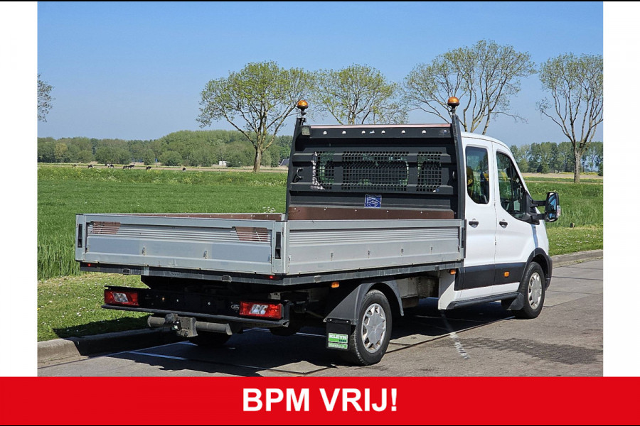 Ford Transit 350 2.0 TDCI L4H1 DC Trend Open Laadbak, Adaptieve Cruise, Airco, Trekhaak, Camera, 170 PK, Euro6!