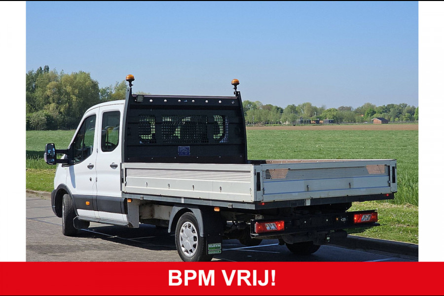 Ford Transit 350 2.0 TDCI L4H1 DC Trend Open Laadbak, Adaptieve Cruise, Airco, Trekhaak, Camera, 170 PK, Euro6!