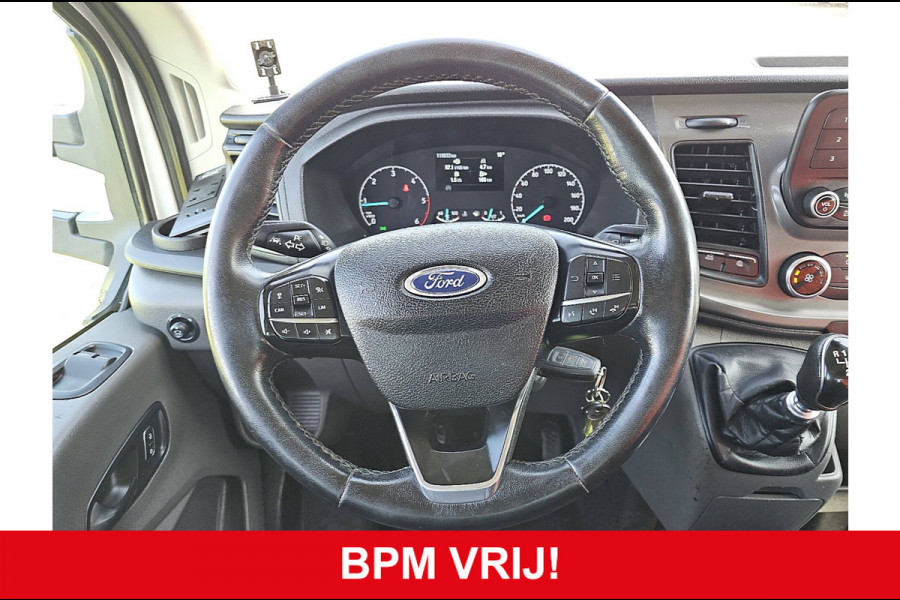 Ford Transit 350 2.0 TDCI L4H1 DC Trend Open Laadbak, Adaptieve Cruise, Airco, Trekhaak, Camera, 170 PK, Euro6!