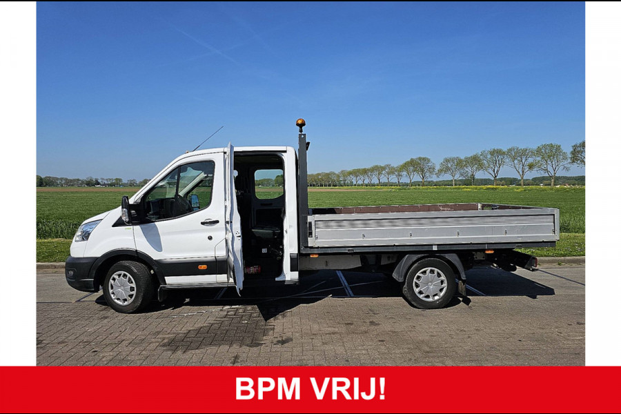 Ford Transit 350 2.0 TDCI L4H1 DC Trend Open Laadbak, Adaptieve Cruise, Airco, Trekhaak, Camera, 170 PK, Euro6!