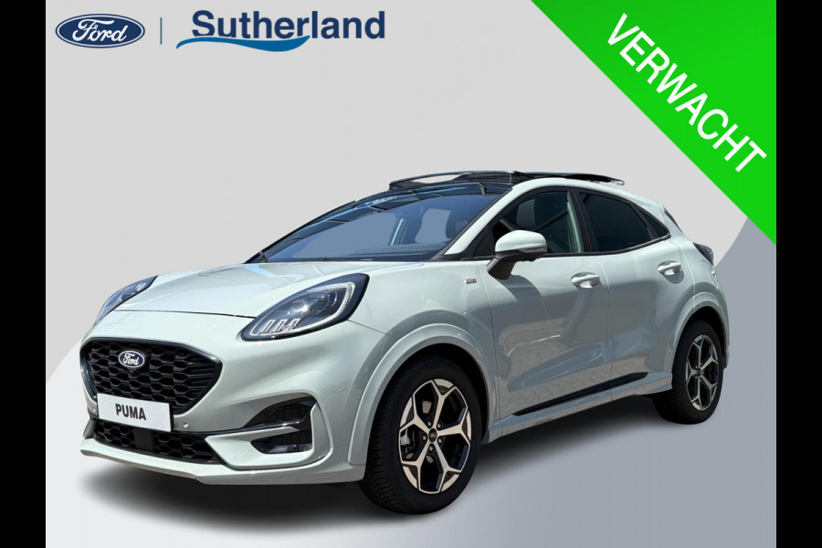 Ford Puma 1.0 EcoBoost Hybrid ST-Line Automaat 125pk | Panoramadak | Trekhaak afneembaar | Winter Pack | Adaptive cruise control | Elektrische achterklep | Matrix LED | Keyless Entry | Navigatiesysteem | Privacy glass