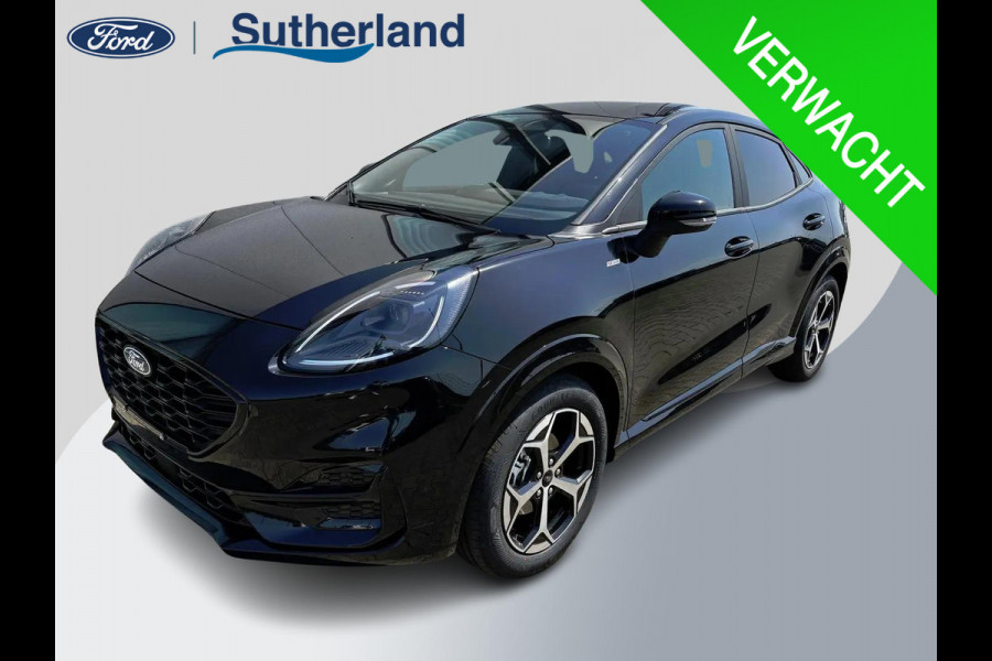 Ford Puma 1.0 EcoBoost Hybrid ST-Line Automaat 125pk | Panoramadak | Trekhaak afneembaar | Winter Pack | Adaptive cruise control  | Elektrische achterklep | Matrix LED | Keyless Entry | Navigatiesysteem | Privacy glass