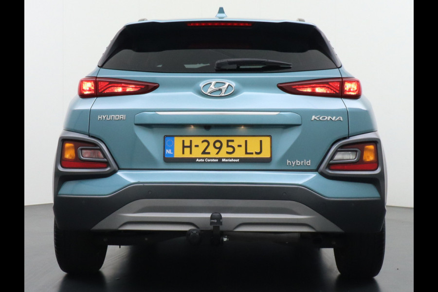 Hyundai Kona 1.6GDI HEV Hybride Trekhaak Camera Adap.Cruise Head-Up Display Navi Ecc Fashion Keyless Apple Carplay/Android Auto Privacy Glas 1e Eigenaar 1.300KG Trekgewicht Origineel Nederlandse Auto