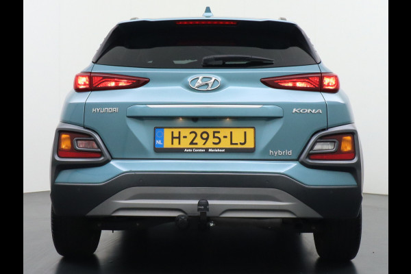 Hyundai Kona 1.6GDI HEV Hybride Trekhaak Camera Adap.Cruise Head-Up Display Navi Ecc Fashion Keyless Apple Carplay/Android Auto Privacy Glas 1e Eigenaar 1.300KG Trekgewicht Origineel Nederlandse Auto