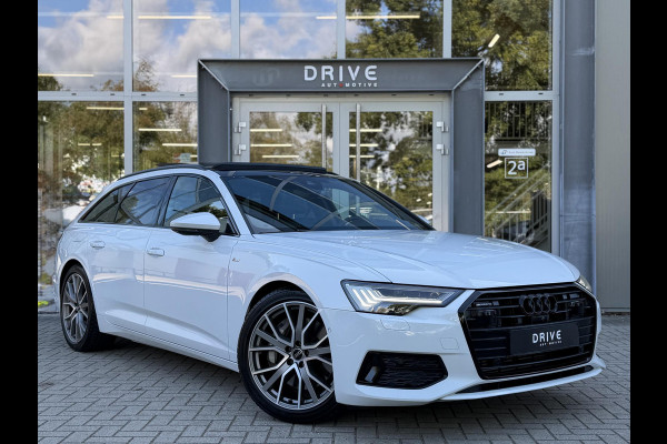 Audi A6 Avant 50 TFSI e quattro 299PK S edition |Pano|B&O|ACC|360Cam|Leer|HD Matrix|Sfeer|20"|Trekhaak|S-Line|Zwart-optiek