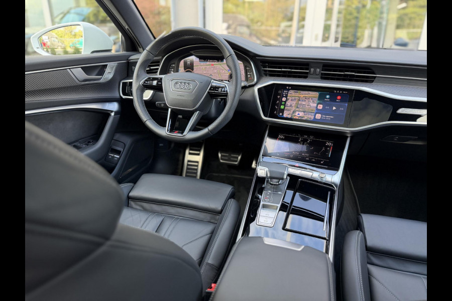 Audi A6 Avant 50 TFSI e quattro 299PK S edition |Pano|B&O|ACC|360Cam|Leer|HD Matrix|Sfeer|20"|Trekhaak|S-Line|Zwart-optiek