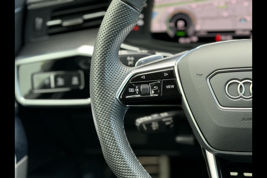 Audi A6 Avant 50 TFSI e quattro 299PK S edition |Pano|B&O|ACC|360Cam|Leer|HD Matrix|Sfeer|20"|Trekhaak|S-Line|Zwart-optiek