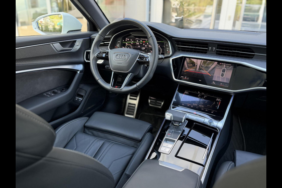 Audi A6 Avant 50 TFSI e quattro 299PK S edition |Pano|B&O|ACC|360Cam|Leer|HD Matrix|Sfeer|20"|Trekhaak|S-Line|Zwart-optiek