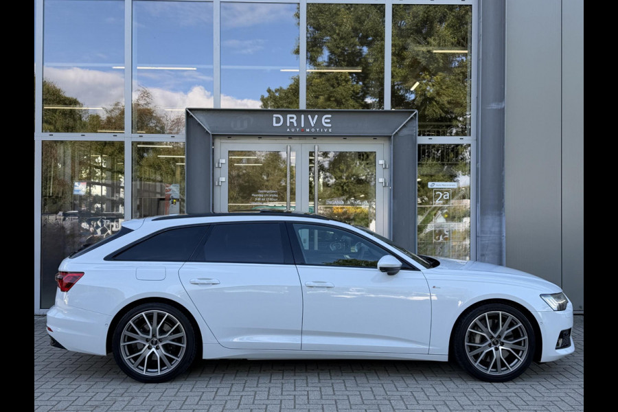 Audi A6 Avant 50 TFSI e quattro 299PK S edition |Pano|B&O|ACC|360Cam|Leer|HD Matrix|Sfeer|20"|Trekhaak|S-Line|Zwart-optiek