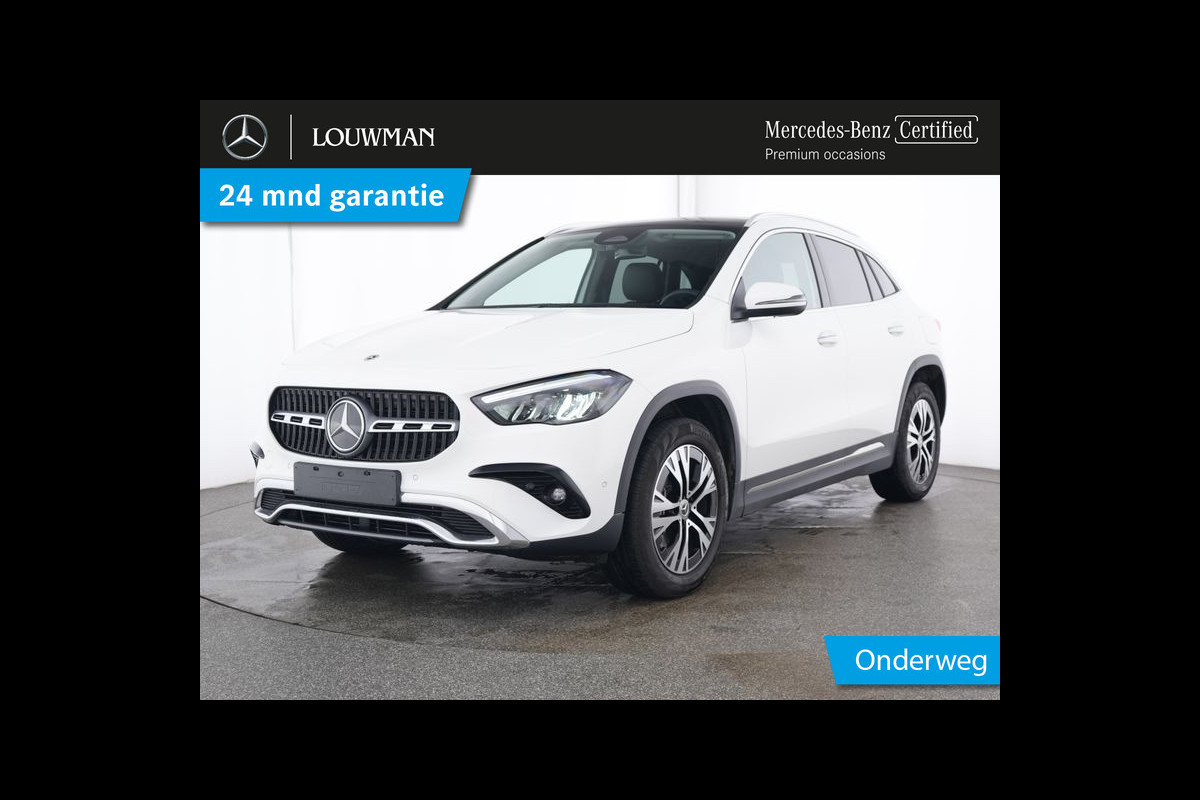 Mercedes-Benz GLA 250 e Plug-In Hybride Panorama Schuif-Kanteldak | Dodehoekassist | Memory Voorstoelen | Sfeerverlichting | 11 kW Laden | Stuur en Stoelverwarming. Inclusief 24 maanden MB Certified garantie voor Europa.