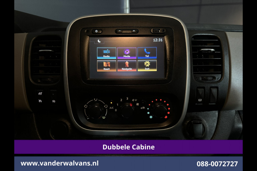 Renault Trafic 1.6 dCi L2H1 Dubbele cabine Euro6 Airco | 6-Zits | Navigatie | Cruisecontrol | Trekhaak | Parkeersensoren Bluetooth telefoonvoorbereiding