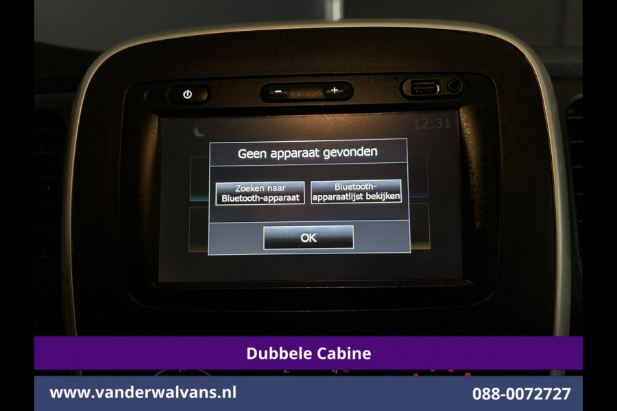 Renault Trafic 1.6 dCi L2H1 Dubbele cabine Euro6 Airco | 6-Zits | Navigatie | Cruisecontrol | Trekhaak | Parkeersensoren Bluetooth telefoonvoorbereiding