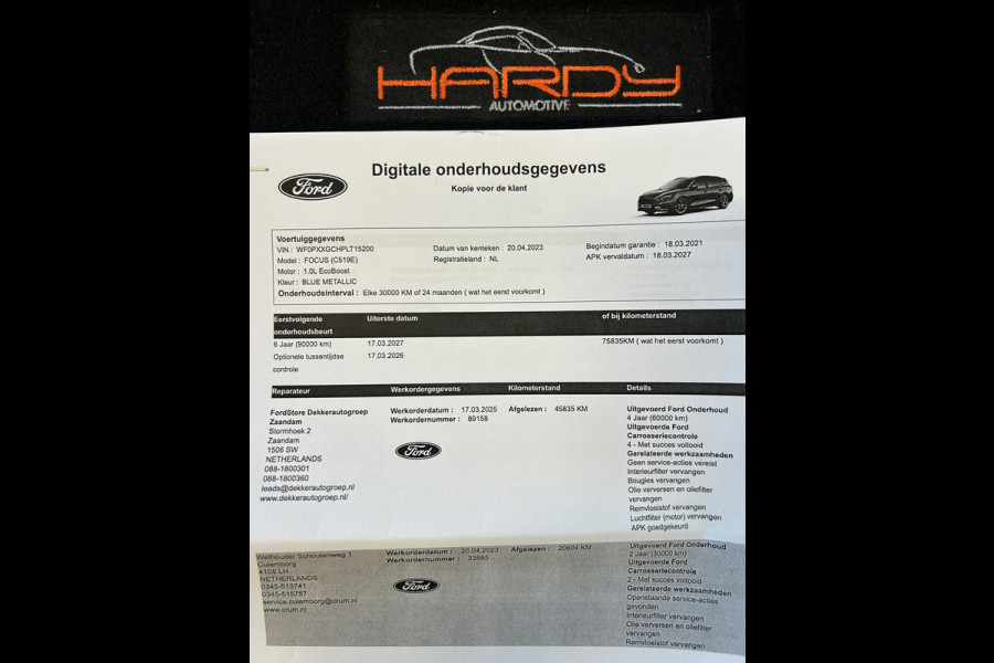 Ford FOCUS Wagon 1.0 EcoBoost Hybrid ST Line Business