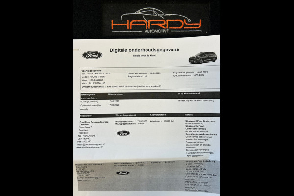 Ford FOCUS Wagon 1.0 EcoBoost Hybrid ST Line Business