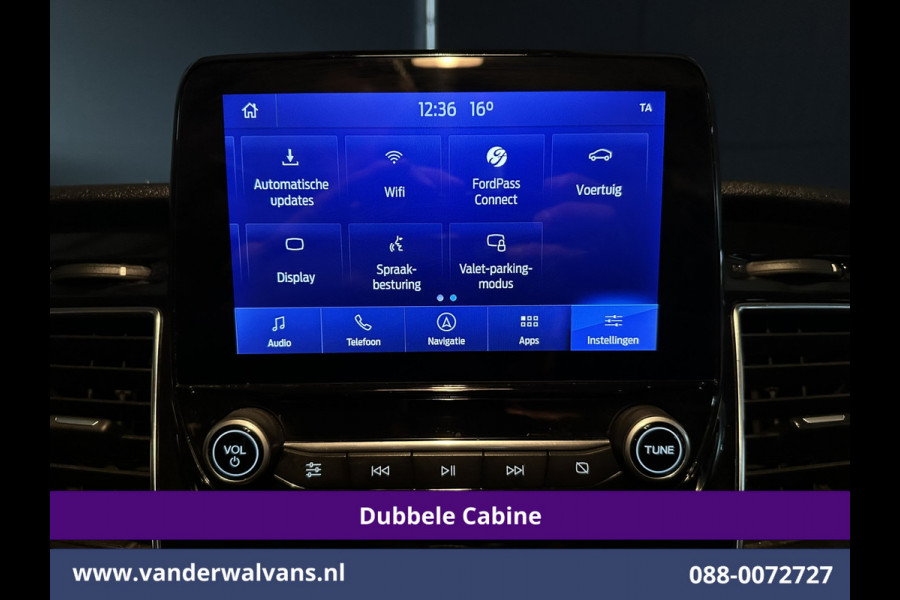 Ford Transit Custom 2.0 TDCI 170pk Automaat L2H1 Dubbele cabine Limited Euro6 Airco | 2x Zijdeur | Navigatie | Xenon Camera, Cruiscontrol, 5-zits, LED, LM Velgen, Trekhaak, Sidebars, Stoelverwarming, Verwarmde voorruit, Parkeersensoren