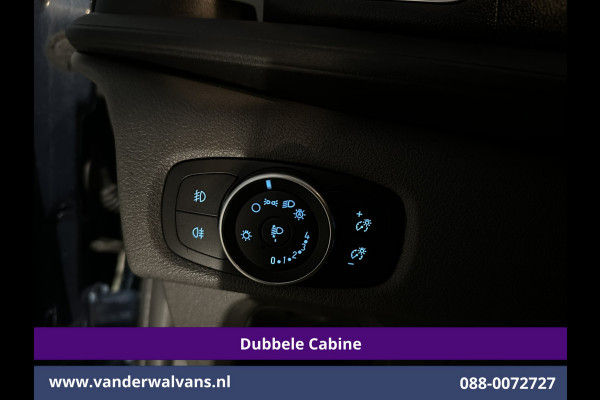 Ford Transit Custom 2.0 TDCI 170pk Automaat L2H1 Dubbele cabine Limited Euro6 Airco | 2x Zijdeur | Navigatie | Xenon Camera, Cruiscontrol, 5-zits, LED, LM Velgen, Trekhaak, Sidebars, Stoelverwarming, Verwarmde voorruit, Parkeersensoren