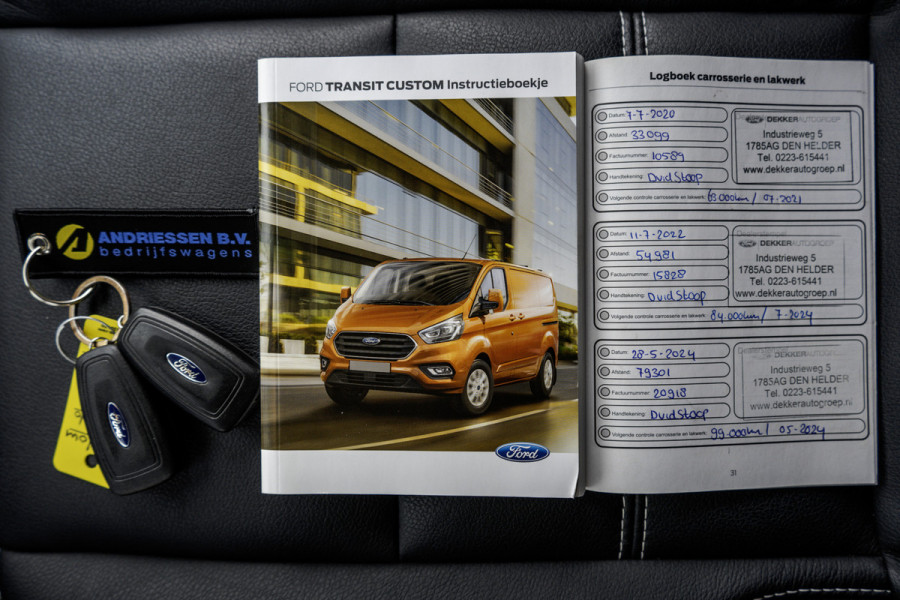 Ford Transit Custom 300 TDCI L2H1 | 170PK | 6-Zits | Automaat | LED | Camera | CarPlay | Navi | PDC | Cruise | Airco | Euro 6