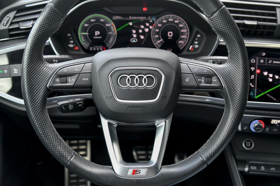 Audi Q3 Sportback 45 TFSI e 3x S-Line. Pano, ACC, 360, Stuurvw, Keyless, Sfeer, Sonos, Dodeh, Matrix, 21''!