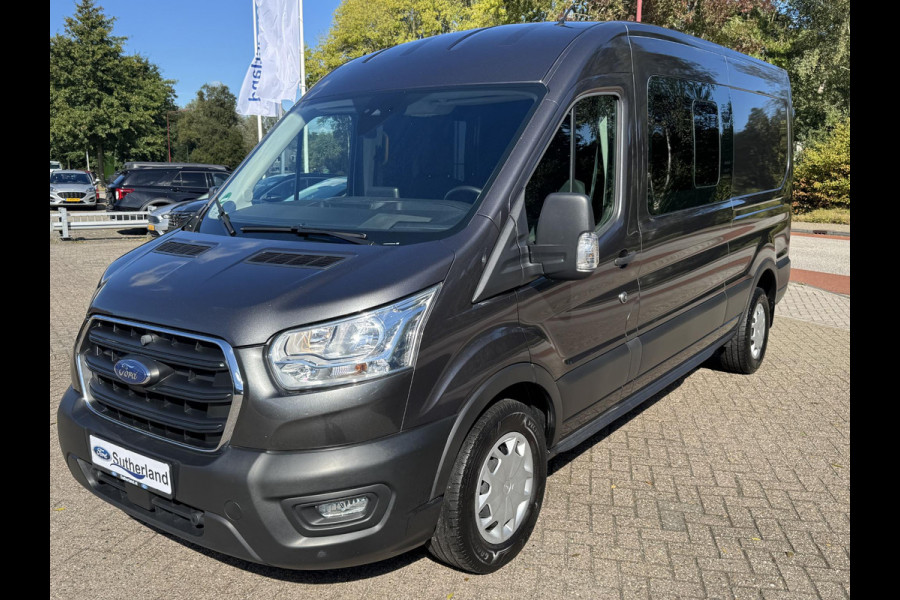 Ford Transit 350 2.0 TDCI L3H2 DC Trend | 6-zits | 170pk |  Dubbele Cabine  | Navigatie | Camera | Trekhaak | Stoelverwarming | Armsteun Ford Transit 350 2.0 TDCI L3H2 DC Trend | 6-zits | 170pk |  Dubbele Cabine  | Navigatie | Camera | Trekhaak | Stoelverwarming | Armsteun
