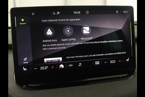 Škoda ENYAQ iV 60 | Stoelverwarming | Trekhaak | Matrix LED | Carplay | Stuurverwarming | Navigatie | Half leder | Cruise control | Parkeerhulp