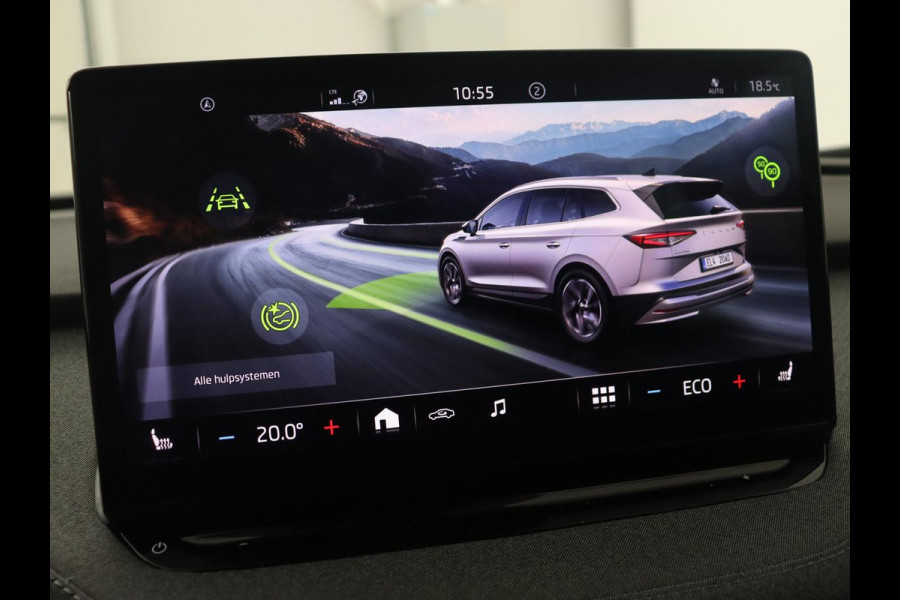Škoda ENYAQ iV 60 | Stoelverwarming | Trekhaak | Matrix LED | Carplay | Stuurverwarming | Navigatie | Half leder | Cruise control | Parkeerhulp