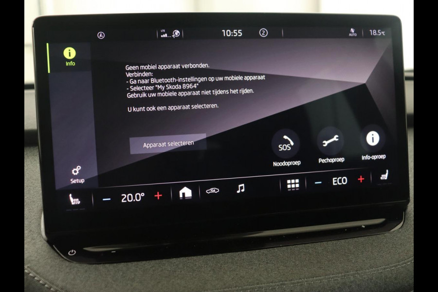 Škoda ENYAQ iV 60 | Stoelverwarming | Trekhaak | Matrix LED | Carplay | Stuurverwarming | Navigatie | Half leder | Cruise control | Parkeerhulp
