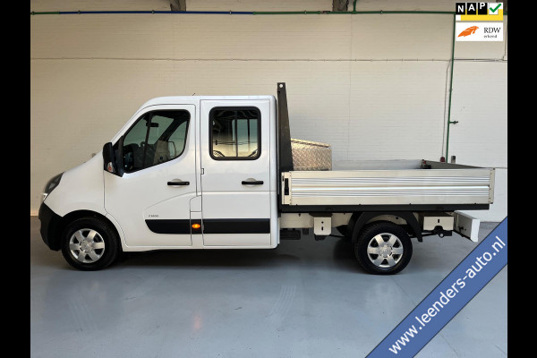 Renault Master Pick-up 2.3 Turbo 136pk euro6 L2H1 Dubbel Cabine 7persoons Airco Navigatie Trekhaak, Gereedschapkist, RIJKLAARPRIJS
