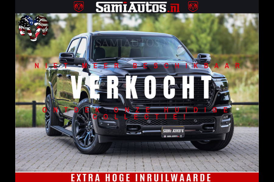 Dodge Ram 1500 Night Premium | Full Option | De Meest Luxe Pick-Up in zijn Klasse | Comfortabele Dubbele Cabine met Royale 5 Zitplaatsen | BPM vrij | Nu Leverbaar uit Voorraad | Voorraad Nr 2283 - 3326