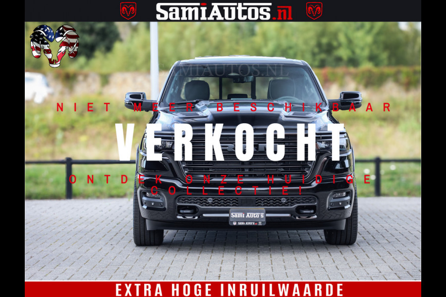Dodge Ram 1500 Night Premium | Full Option | De Meest Luxe Pick-Up in zijn Klasse | Comfortabele Dubbele Cabine met Royale 5 Zitplaatsen | BPM vrij | Nu Leverbaar uit Voorraad | Voorraad Nr 2283 - 3326