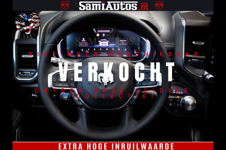 Dodge Ram 1500 Night Premium | Full Option | De Meest Luxe Pick-Up in zijn Klasse | Comfortabele Dubbele Cabine met Royale 5 Zitplaatsen | BPM vrij | Nu Leverbaar uit Voorraad | Voorraad Nr 2283 - 3326