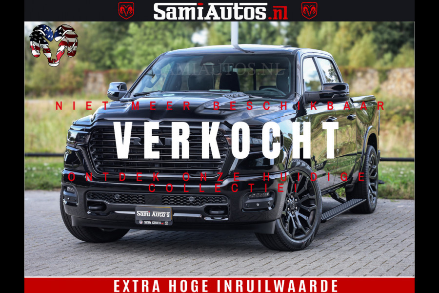 Dodge Ram 1500 Night Premium | Full Option | De Meest Luxe Pick-Up in zijn Klasse | Comfortabele Dubbele Cabine met Royale 5 Zitplaatsen | BPM vrij | Nu Leverbaar uit Voorraad | Voorraad Nr 2283 - 3326