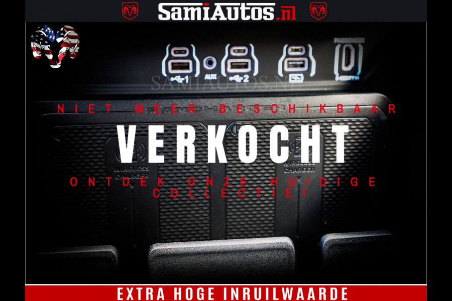 Dodge Ram 1500 Night Premium | Full Option | De Meest Luxe Pick-Up in zijn Klasse | Comfortabele Dubbele Cabine met Royale 5 Zitplaatsen | BPM vrij | Nu Leverbaar uit Voorraad | Voorraad Nr 2283 - 3326