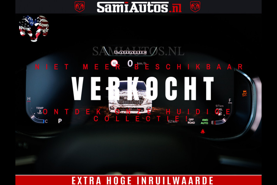 Dodge Ram 1500 Night Premium | Full Option | De Meest Luxe Pick-Up in zijn Klasse | Comfortabele Dubbele Cabine met Royale 5 Zitplaatsen | BPM vrij | Nu Leverbaar uit Voorraad | Voorraad Nr 2283 - 3326