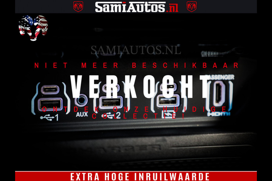Dodge Ram 1500 Night Premium | Full Option | De Meest Luxe Pick-Up in zijn Klasse | Comfortabele Dubbele Cabine met Royale 5 Zitplaatsen | BPM vrij | Nu Leverbaar uit Voorraad | Voorraad Nr 2283 - 3326