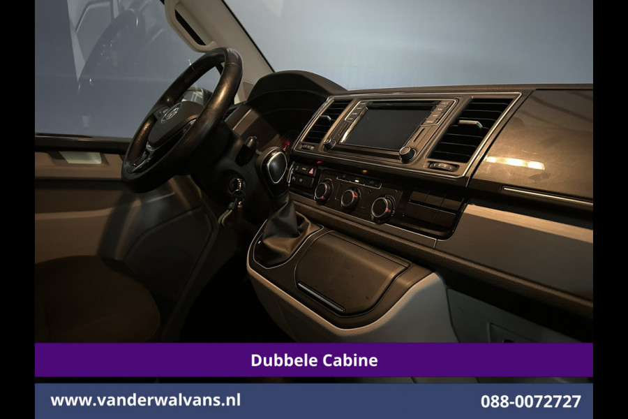 Volkswagen Transporter 2.0 TDI 150pk Automaat L2H1 Dubbele Cabine Euro6 Airco | 5-Zits | Navigatie | LM Velgen Apple Carplay, Android Auto, Cruisecontrol, Parkeersensoren, Verwarmde voorruit, Achterklep