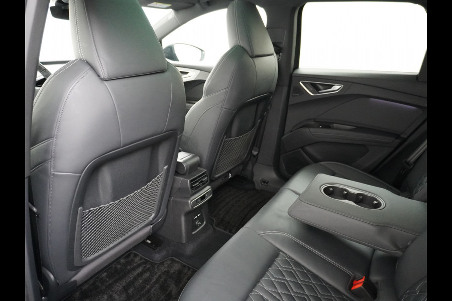 Audi Q4 e-tron 50 Quattro 300pk S-Line Competition Pano-dak Leer Matrix-Led 21" 77kWh Sonos®-Audio Warmtepomp Adaptive-CruiseHead-Up-Display La Assistentie Pack Comfort-plus Pack Dynamic Pack Interieur Pack Keyless Pack Automatisch grootlicht Privacy-Glass Zeer compleet Grote Accu €75.000 nieuw