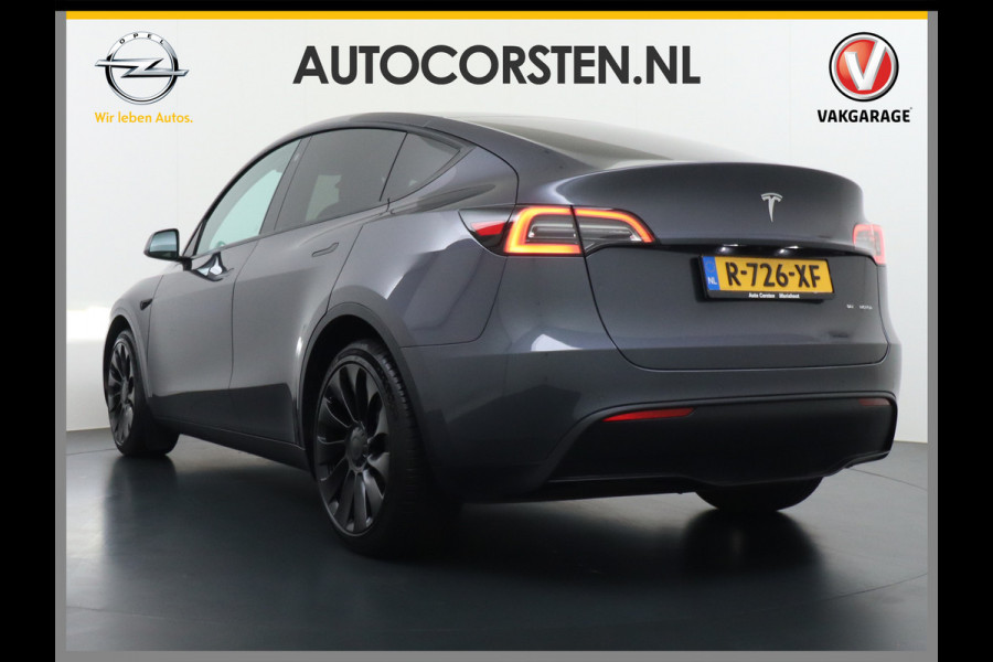 Tesla Model Y Long Range AWD 75kWh  Trekhaak Lmv 20" Wrmtepomp Leder Navi Ecc Premium Audio Stoel+Stuurverwarming Autopilot 3.0 Adaptieve Crui Memory Matrix Led Intel Atom® Processor Homelink 5 Achterbank verwarmd 4WD 1.600KG Trekgewicht