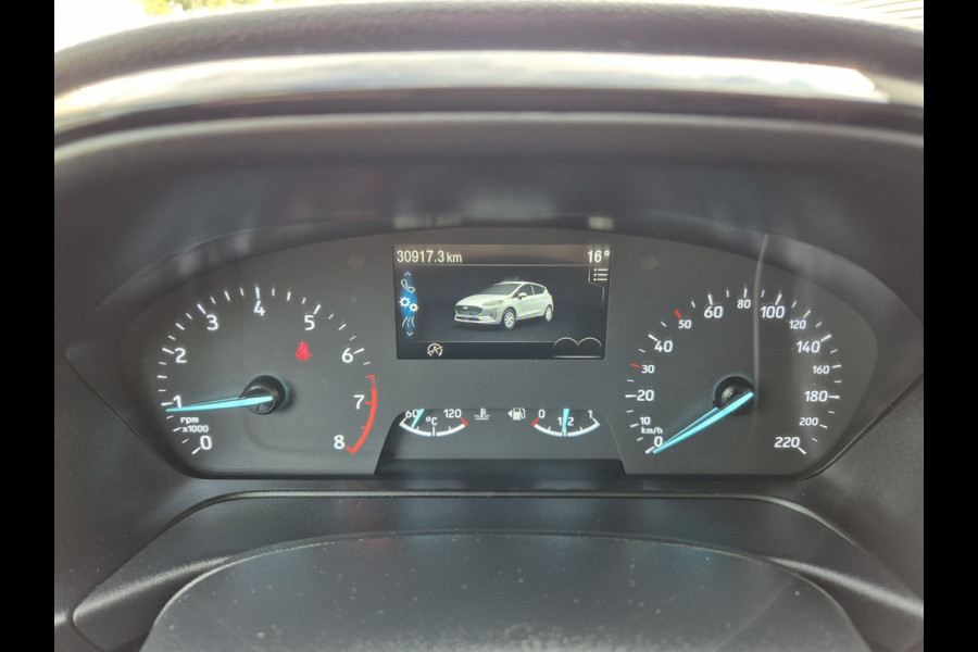 Ford Fiesta 1.0 EcoBoost Hybrid Titanium,Android/Carplay/navigatie,airco.cruise,stoel/stuur/voorruit verwarming,parkeesensoren,