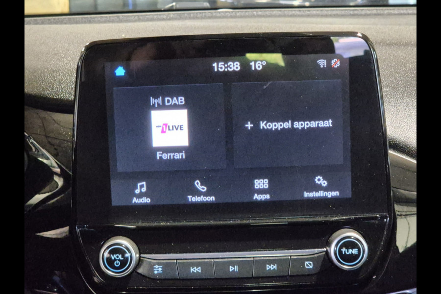 Ford Fiesta 1.0 EcoBoost Hybrid Titanium,Android/Carplay/navigatie,airco.cruise,stoel/stuur/voorruit verwarming,parkeesensoren,