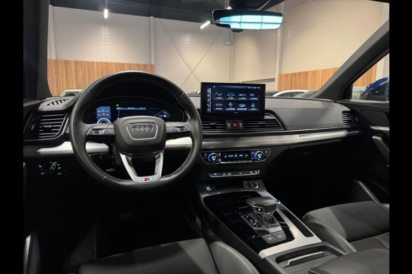 Audi Q5 50 TFSI e 265PK 3X S-Line Black Optik, Pano, Virtual Cockpit, Camera, Navi, Cruise, Clima, Multistuur, Dealer Onderhouden